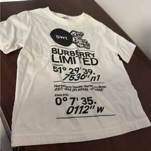 Burberry White Kids' T-Shirt